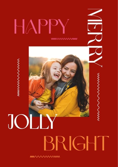 Classic Christmas Card - Modern Typography created by Owl and Toad