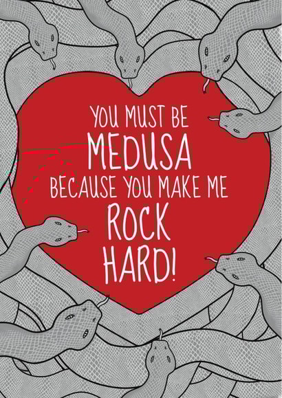 Naughty Valentine's Day Card - You Must Be Medusa created by @Cupsie's Creations