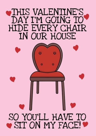 Rude Valentine's Day Card - For Her - Sit On My Face created by @Cupsie's Creations