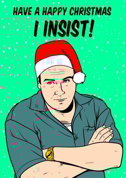 Tony Soprano Christmas card created by Graham Sanders