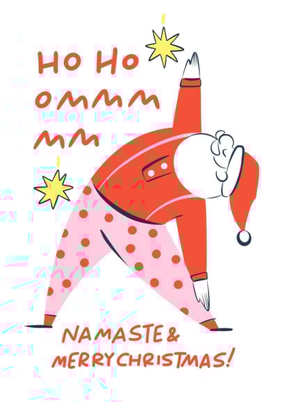 Arty Christmas Card - Zen Santa created by Sabrin Deirani