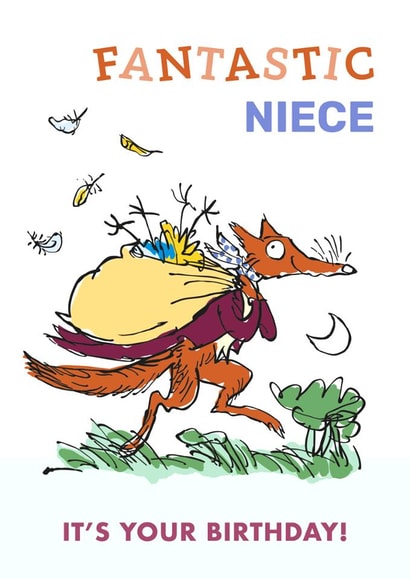 Fantastic Mr. Fox Birthday Card – Niece created by Danilo