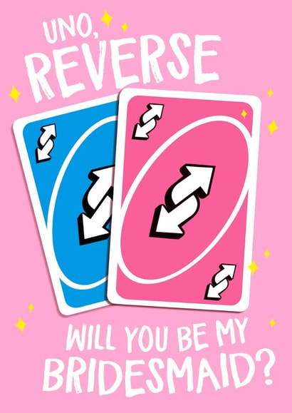 Cute Engagement Card - Uno - Reverse created by Wild Card