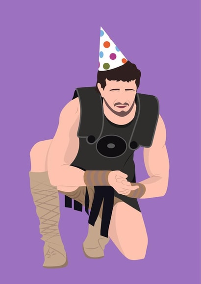 Birthday card for your friends - Paul Mescal - Gladiator created by DBD Designs