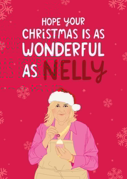 Cute Christmas Card - Nelly - Great British Bake Off created by The Cake Thief
