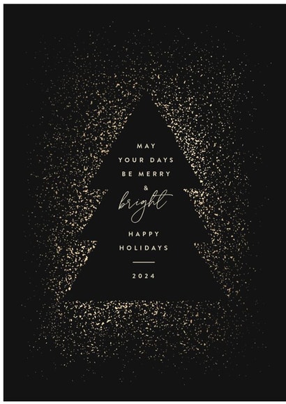 Classic Christmas Card - Merry and Bright created by Laura Bercovich