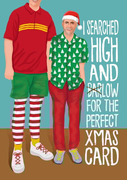 Funny Christmas Card - Gary Barlow's Very Tall Son created by Atwood & Atwood