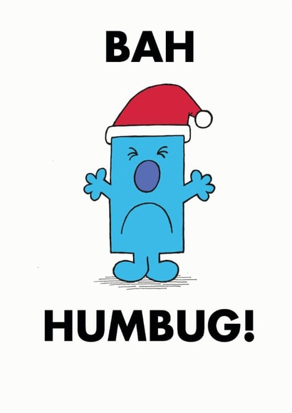 Cute Christmas Card - Mr.Grumpy - Mr. Men created by Mr. Men
