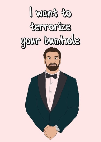 Funny - MAFS - Married At First Sight - Luke - I want to terrorize your bumhole created by King Kards