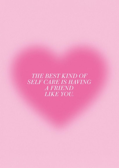 Cute Heart Best Friend Card- Just to Say created by Peaches