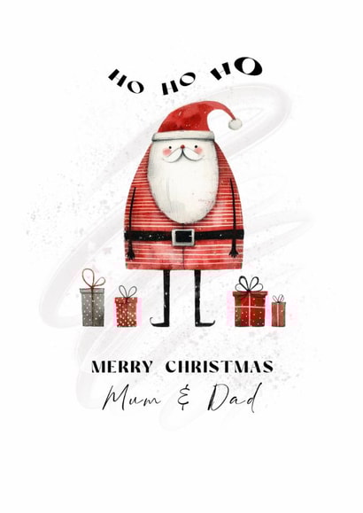 Cute Santa Christmas Card for Mum & Dad created by Gorgeous Creations