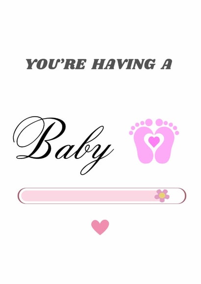 Sweet card to let the new baby know you can’t wait to meet them. created by Snap & Send