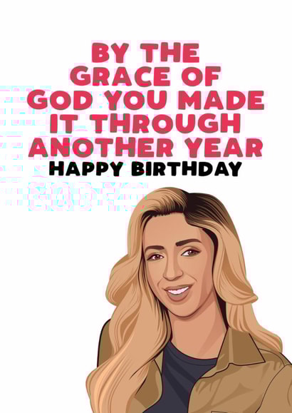 Funny Birthday Card - GK Barry - By The Grace Of God created by Filthy Sentiments