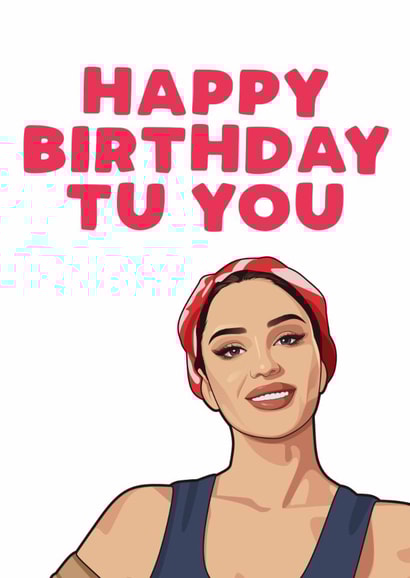 Fun Birthday Card - Tulisa - Happy Birthday Tu You created by Filthy Sentiments