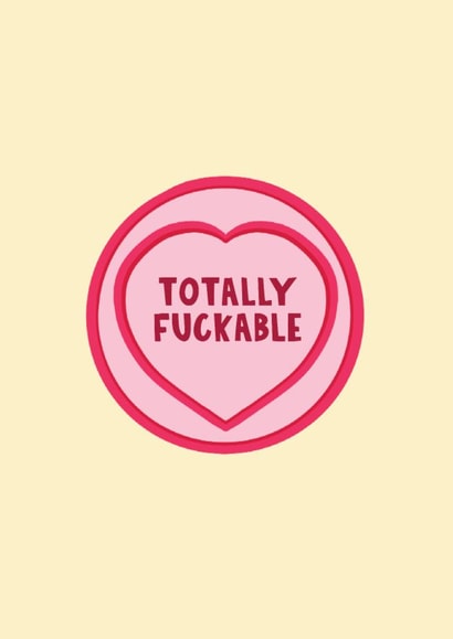 Cheeky Valentine's Day Card - Loveheart - Sweet created by Lucy Maggie Designs