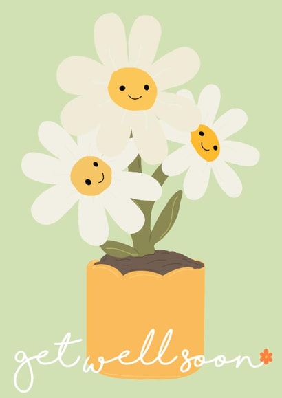 Cute Get Well Card - Flowers - Get Well Soon | thortful