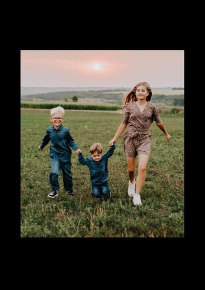 Minimal Happiest Holidays Photo Card created by Hello Paper Co.