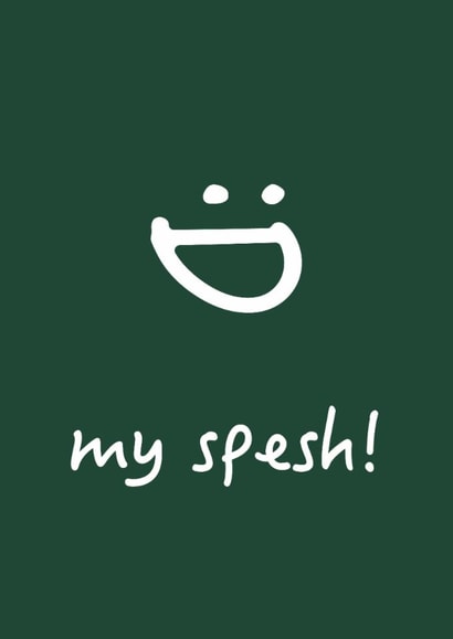 Cute smiley card for a special person created by Samuel Alexander Design