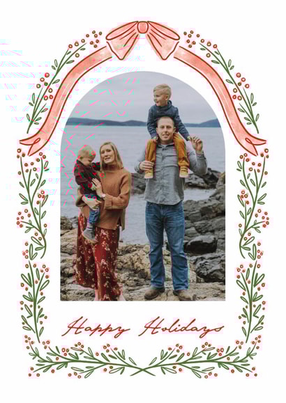 Classic Christmas Card - Festive Bow Garland created by Cindy Reynolds