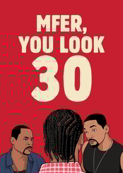 Funny Birthday Card - Bad Boys 2 - Will Smith & Martin Lawrence created by Sundiva Designs