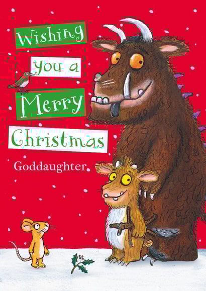 Gruffalo’s Child Christmas Card for Goddaughter – Festive Wishes created by Danilo