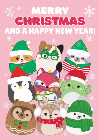 Festive Squishmallows Christmas Card created by Danilo