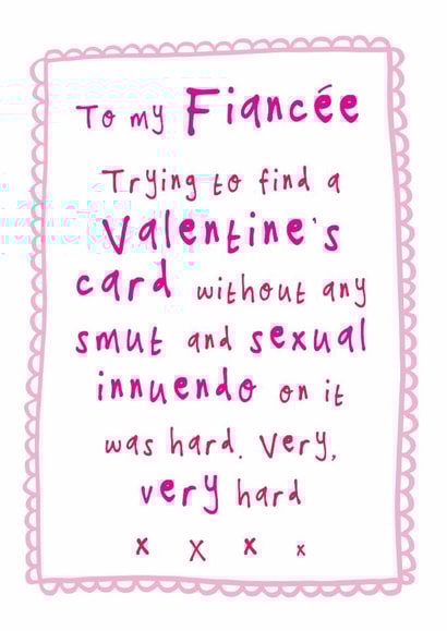 Funny Valentine's Card - Innuendo - For Fiancée created by Bow & Bell