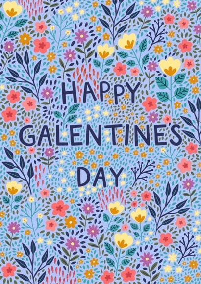 Pretty Galentine's Day Card - Flowers - For Her created by Pear Tree Press