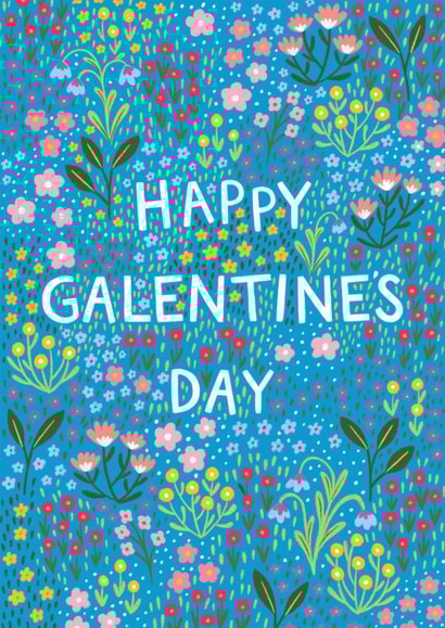 Pretty Galentine's Day Card - Flowers - Floral created by Pear Tree Press