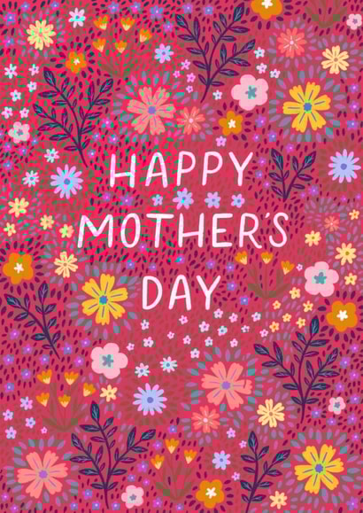 Pretty Mother's Day Card - Flowers - Floral created by Pear Tree Press