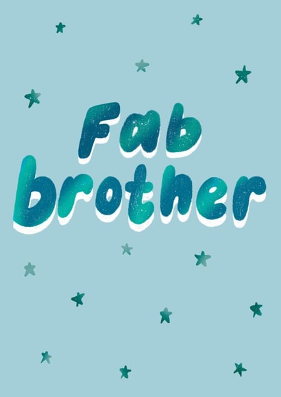 Classic Birthday Card - Fab Brother created by Stilus 