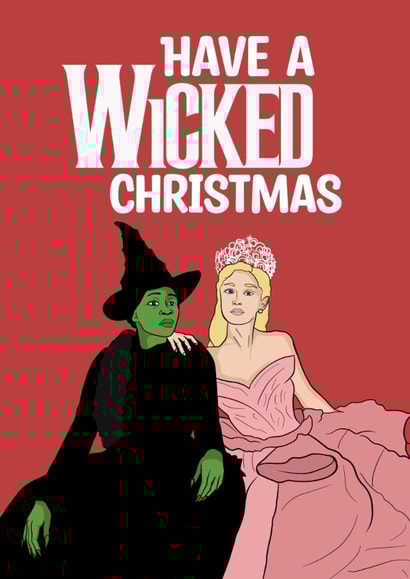 Cute Christmas Card - Wicked - Glinda And Elphaba created by Doublea