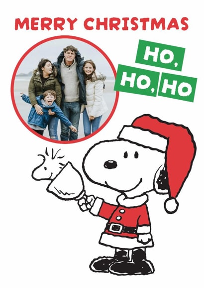 Festive Personalised Snoopy Christmas Photo Card created by Danilo