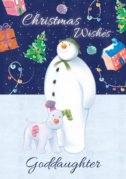 Snowman Christmas Card For Goddaughter – Festive Wishes created by Danilo