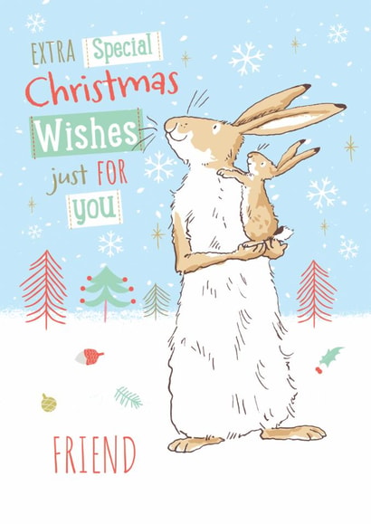 Guess How Much I Love You Christmas Card For Friend created by Danilo