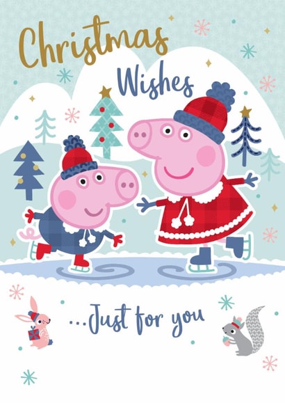 Peppa Pig Christmas Card – Skating Fun created by Danilo