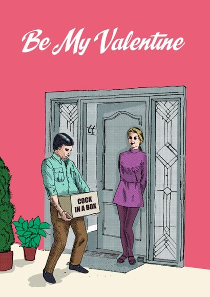 Funny Valentines Card - Cock In A Box created by Modern Toss