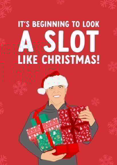 Funny Christmas Card - Liverpool Football - Arne Slot created by The Cake Thief
