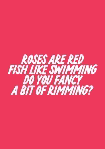 Rude Valentine's Day Card - Rimming created by The Marmalade Cat