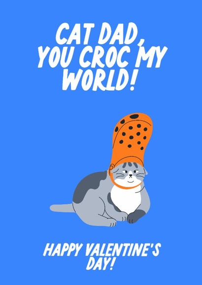 Cute Valentine's Day Card - From The Cat - Croc created by The Marmalade Cat