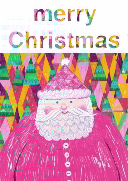 A cute folksy Father Christmas created by YouBloom