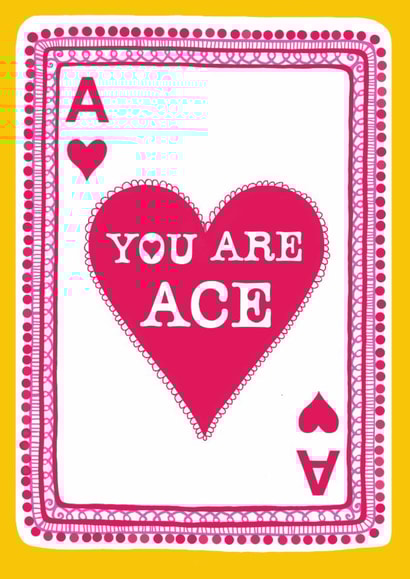 Arty Thank You Card - You Are Ace created by YouBloom