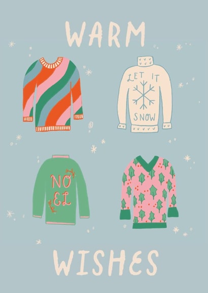 Warm Wishes Christmas Jumpers created by Abi Bryan