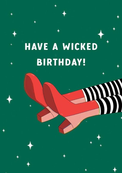 Cute Wicked Birthday Card for friend, sister, or Mum! Have a wicked birthday! created by Ally, With Love