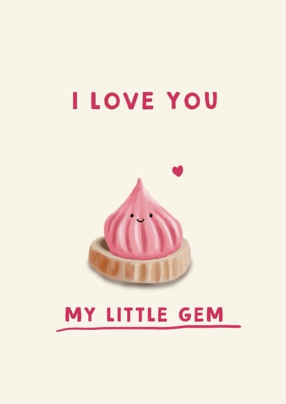Cute Valentine’s Day Card - My Little Gem created by Giddy Kipper