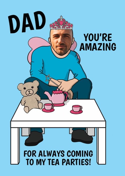 Cute Birthday Card - For A Dad - Tea Parties created by @Cupsie's Creations