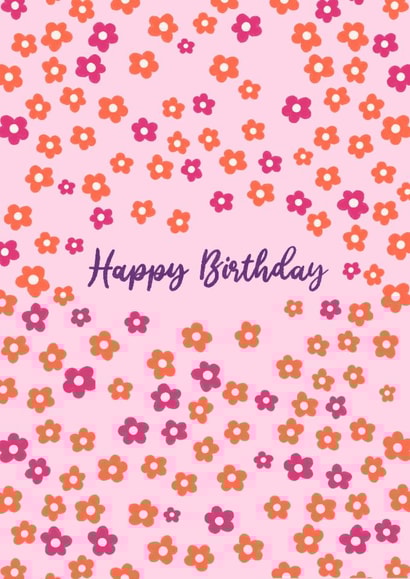 Floral Happy Birthday Card created by Phoebe Hope Designs