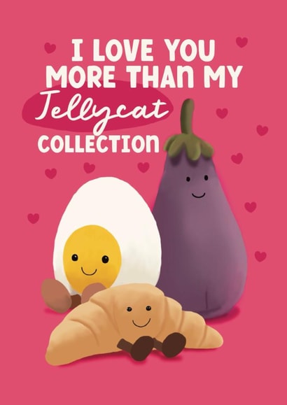 Cute Valentine's Day Card - Jellycat Collection created by Giddy Kipper