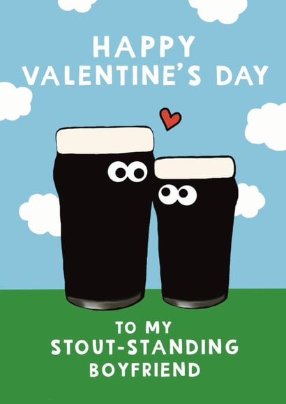 Cute Valentine’s Day - For Boyfriend - Guinness created by Giddy Kipper