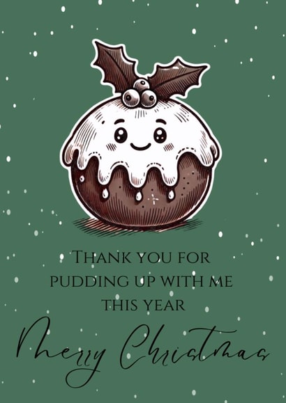 Cute Christmas card for parter or friend created by Aimee Jane